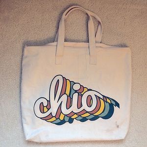Chi Omega Canvas Tote Bag